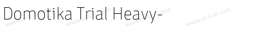 Domotika Trial Heavy字体转换
